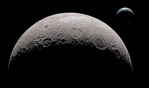 نیشتنەوە لە سەر دیوە تاریکەکەی مانگ